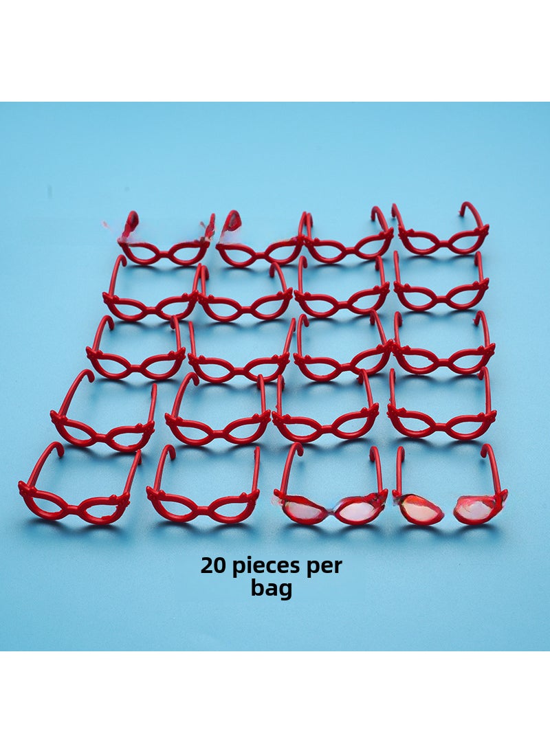 1 x 5 pcs 30CM Fashion Doll Accessories Set 908 glasses (a bag of 20)