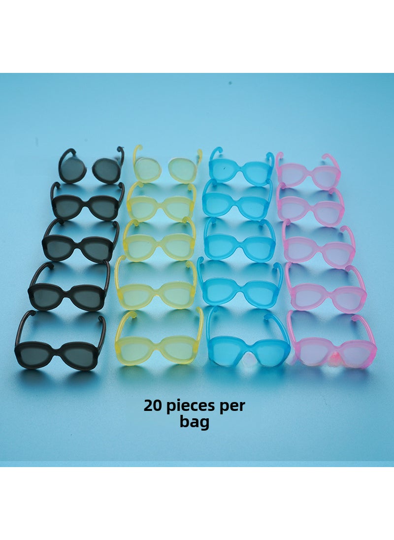 1 x 5 pcs 30CM Fashion Doll Accessories Set 912 glasses (a bag of 20)