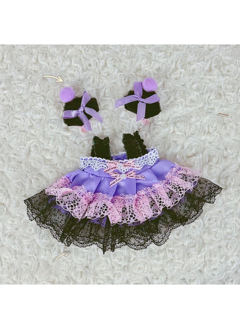 1 x 5 pcs New 20cm Cotton Doll Dress Set Deviruchi Dress