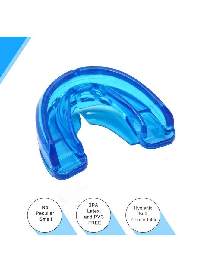 Double Braces Mouth Guard, Mouth Guard Sports, Athletic Mouth Guards, Youth Mouthguard For Upper And Lower Teeth Protection, No Boiling Required For Youth, Teenager