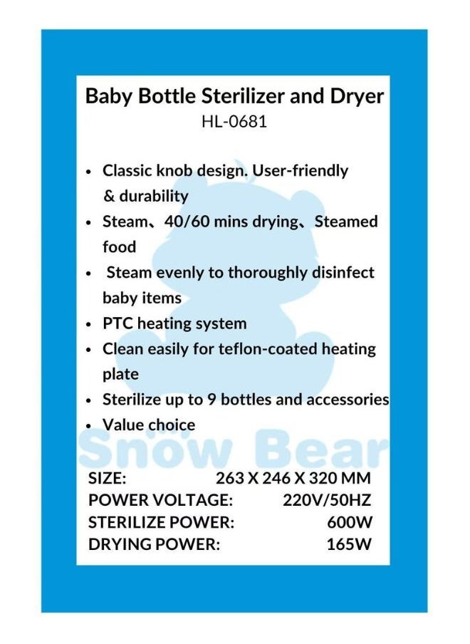 Baby Bottle Sterilizer and Dryer