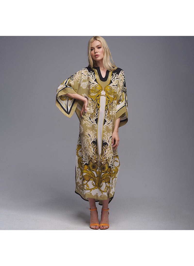 New Bohemian Polyester Beach Maxi Dress for Women （ZS2070-2）