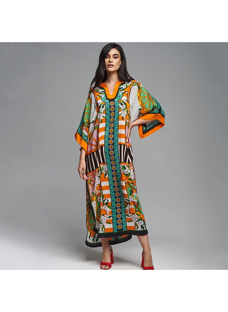 New Bohemian Polyester Beach Maxi Dress for Women （ZS2070）