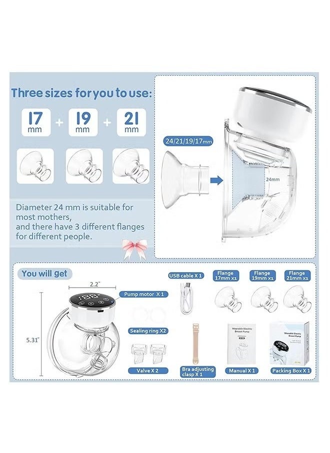 Electric Breast Pump With 3 Modes And 9 Levels, LCD Display, Massage Mode