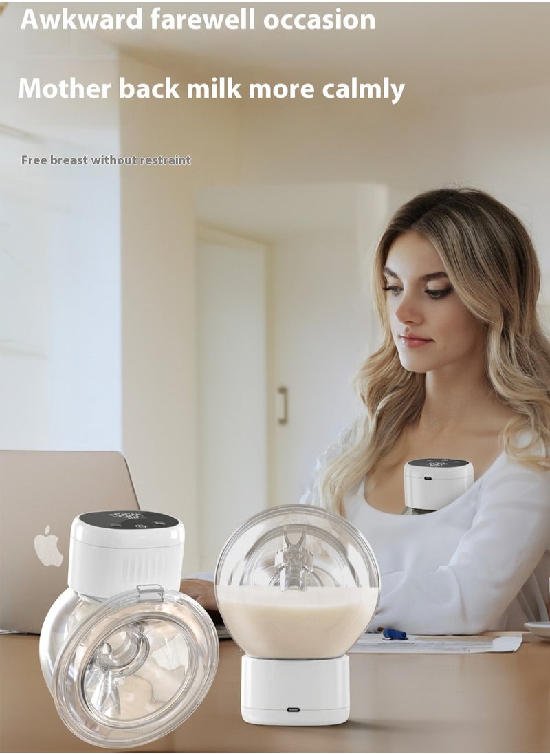 Portable hands-free electric breast pump.With 4 Modes, 12 Levels.Silent electric breast pump.