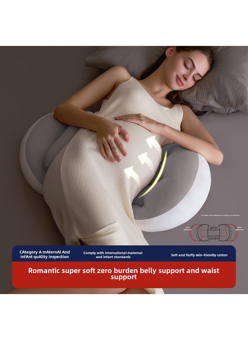 Maternity Pillow U-Shaped Support Summer Second-generation Romanti Grey Delivery Auxiliary Pillow