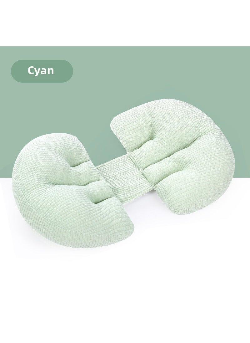 New Maternity Pillow Multi-Function U-Shaped Cyan