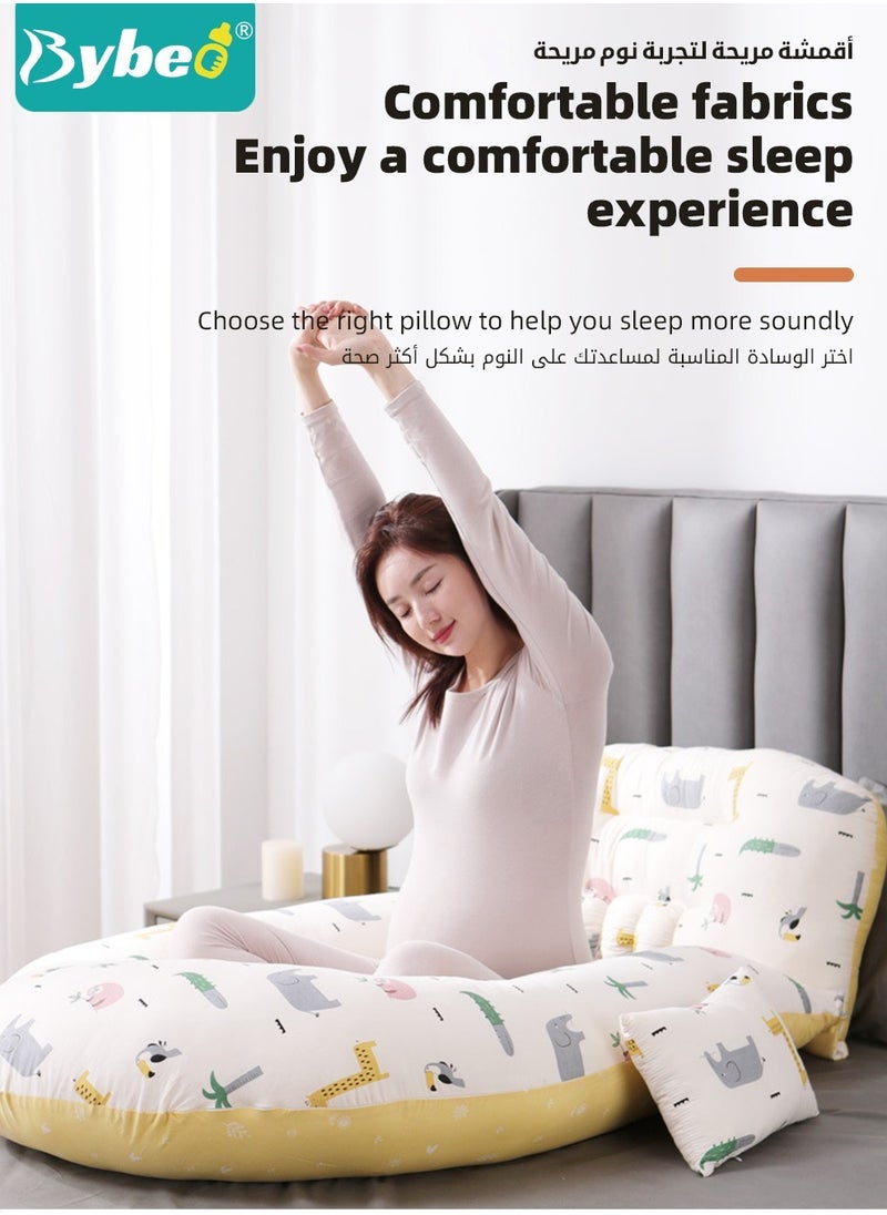 Pregnancy Pillow, Full Body G Shaped Pillows for Maternity Sleeping Support, a Must Have for Pregnant Women, Back Hips Legs Belly Supporting, with Removable and Washable Cover