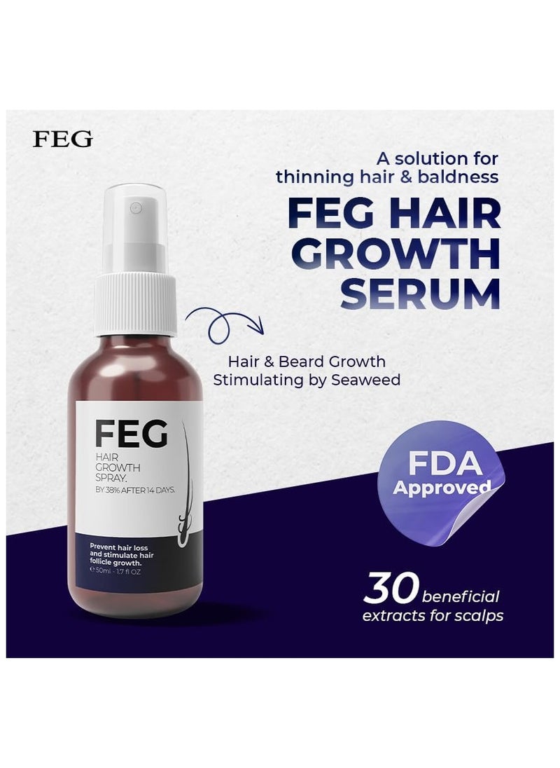 FEG PLUS Hair & Beard Growth Serum 50ml