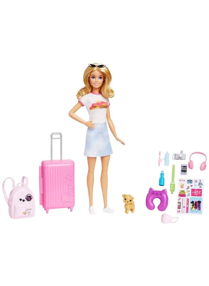 Barbie Travel Doll With Puppy - Refreshed