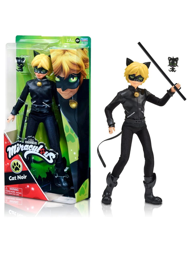 Miraculous Heroez Fshn Doll - Cat Noir Black, 11 Inches, 50002