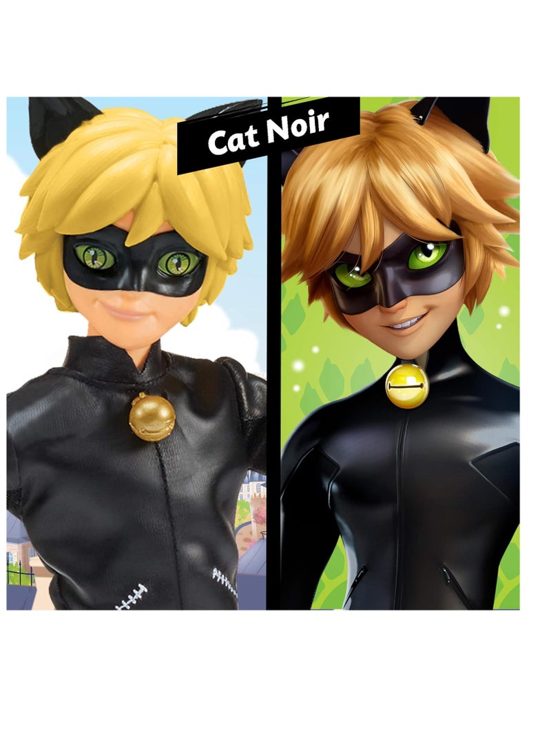 Miraculous Heroez Fshn Doll - Cat Noir Black, 11 Inches, 50002