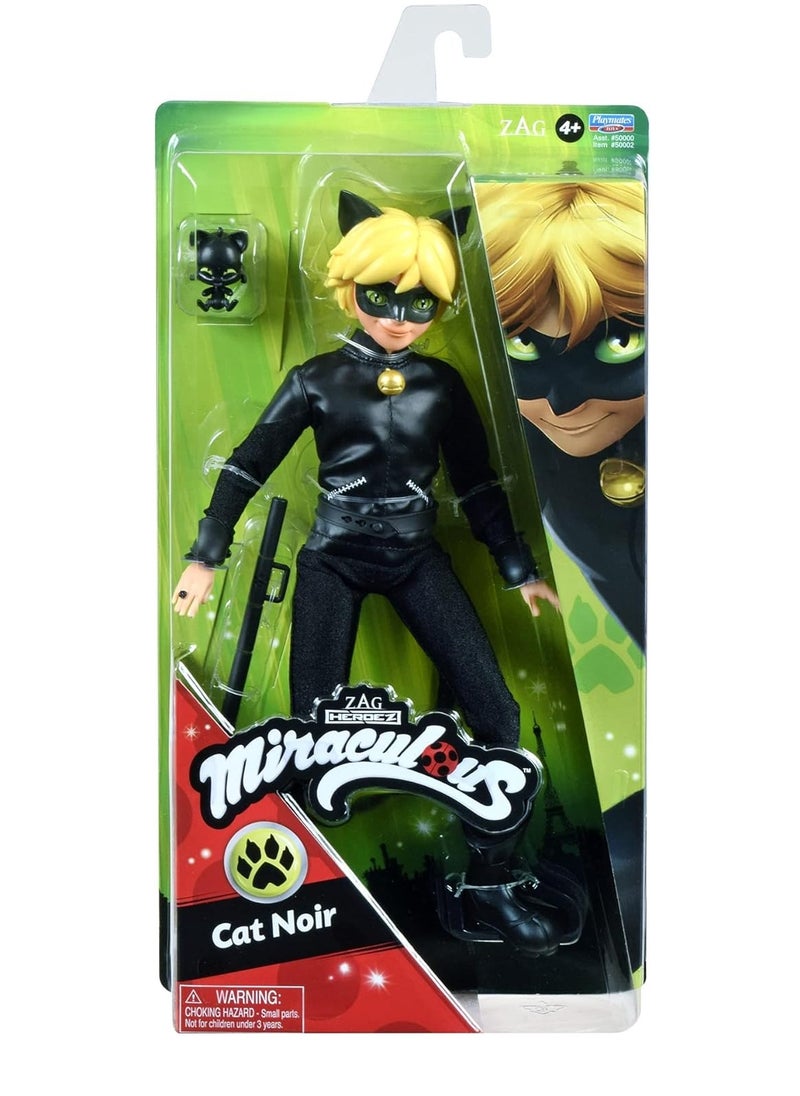 Miraculous Heroez Fshn Doll - Cat Noir Black, 11 Inches, 50002