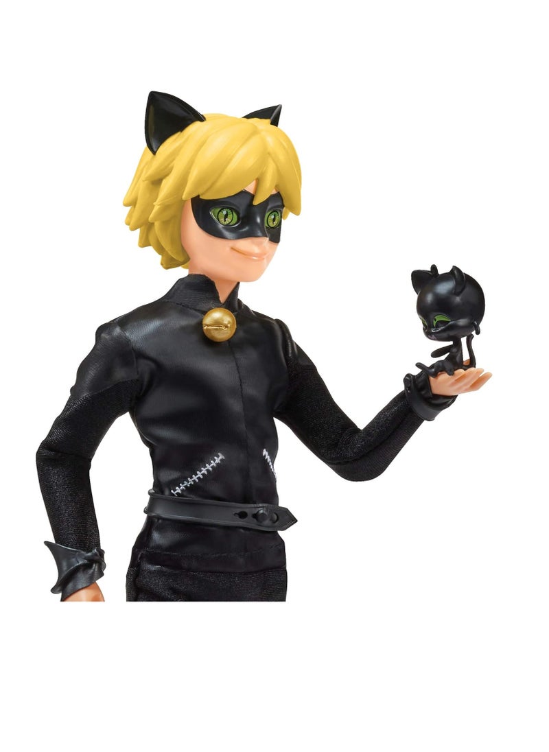 Miraculous Heroez Fshn Doll - Cat Noir Black, 11 Inches, 50002