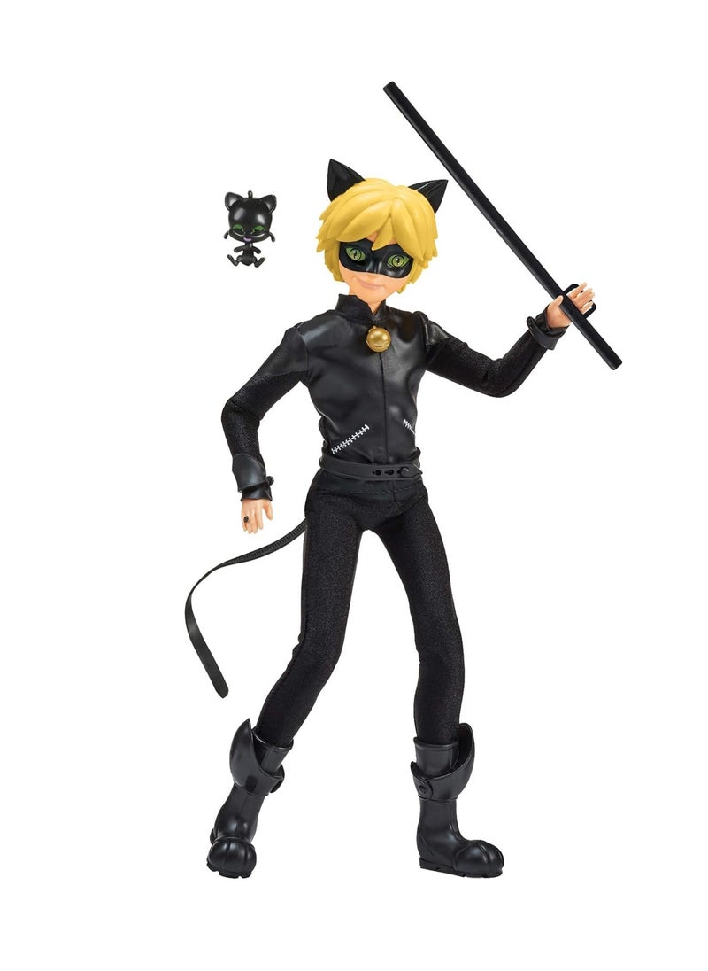 Miraculous Heroez Fshn Doll - Cat Noir Black, 11 Inches, 50002