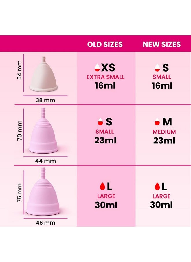 Small Menstrual Cup For Periods|Odor-Free, Rash-Free, No Leakage|12-Hour Protection|Up To 10 Years|Medical-Grade Silicone|Free Pouch|Sanitary Cup For Feminine Hygiene- 1 Count