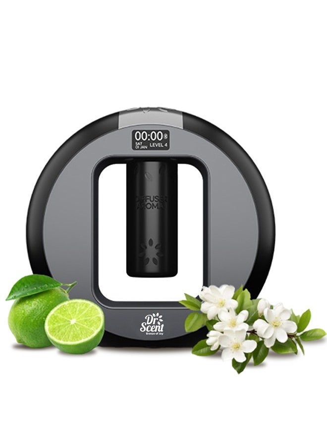 Dr Scent Breeze of Joy Home Scent Diffuser Machine Infused with Intelligent Aromatherapy, Enhanced by Seamless Mobile App Connectivity - Your Gateway to Personalized Fragrance Symphony and Wellness Bliss (BLACK)