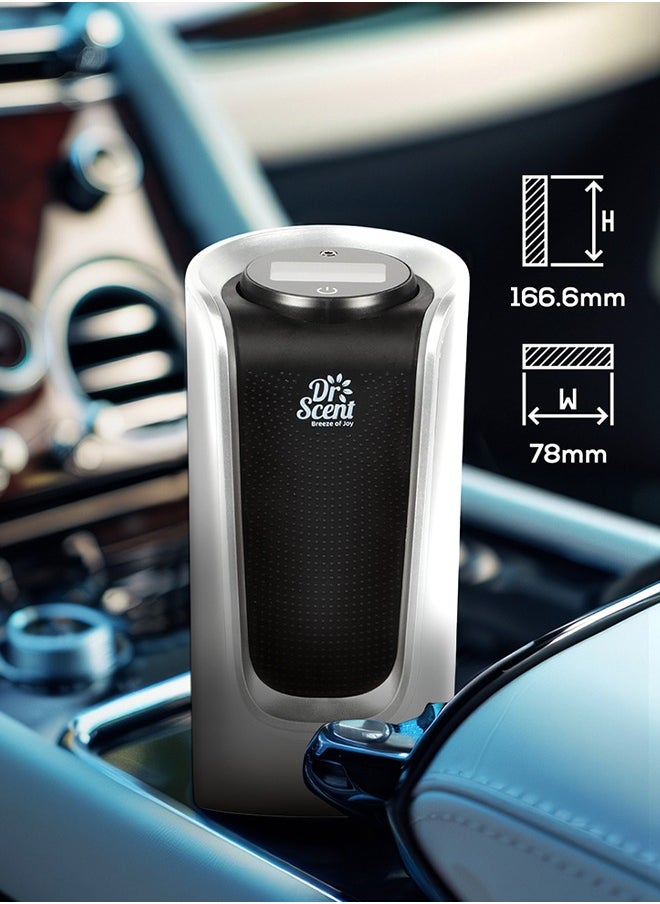 Dr Scent Breeze of Joy Digital Car Diffuser (Black) - Breathe New Life into Your Cars & Surroundings | The Perfect Diffuser Companion which Elevate Your Senses & Your Space | Support Bluetooth, App, Wi-Fi, Alexa & Google Home