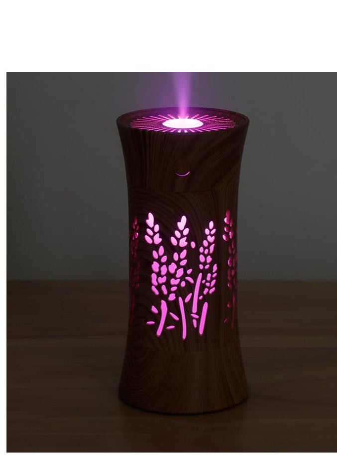 Mini Mute USB Color Night Light Spray Water Replenisher Wood Grain Humidifier