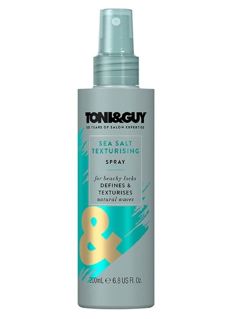 Toni & Guy Sea Salt Soft Styling Texturizing Hair Spray for Tousled Beach Ways and Volume, 200ml