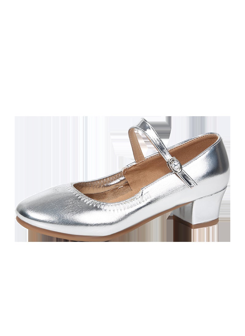 2023 Womens Soft Sole Dance Shoes Silver