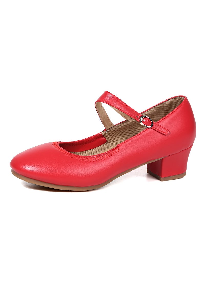 2023 Womens Soft Sole Dance Shoes Red