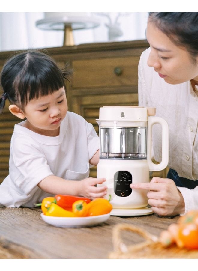 Auto Stainless Steel Baby Food Cooker, Portable Baby Food Maker with Steamer and Blender, Multifunctional Baby Smart Heat Food Mixer, Best for Quick Homemade Baby Food Cooking