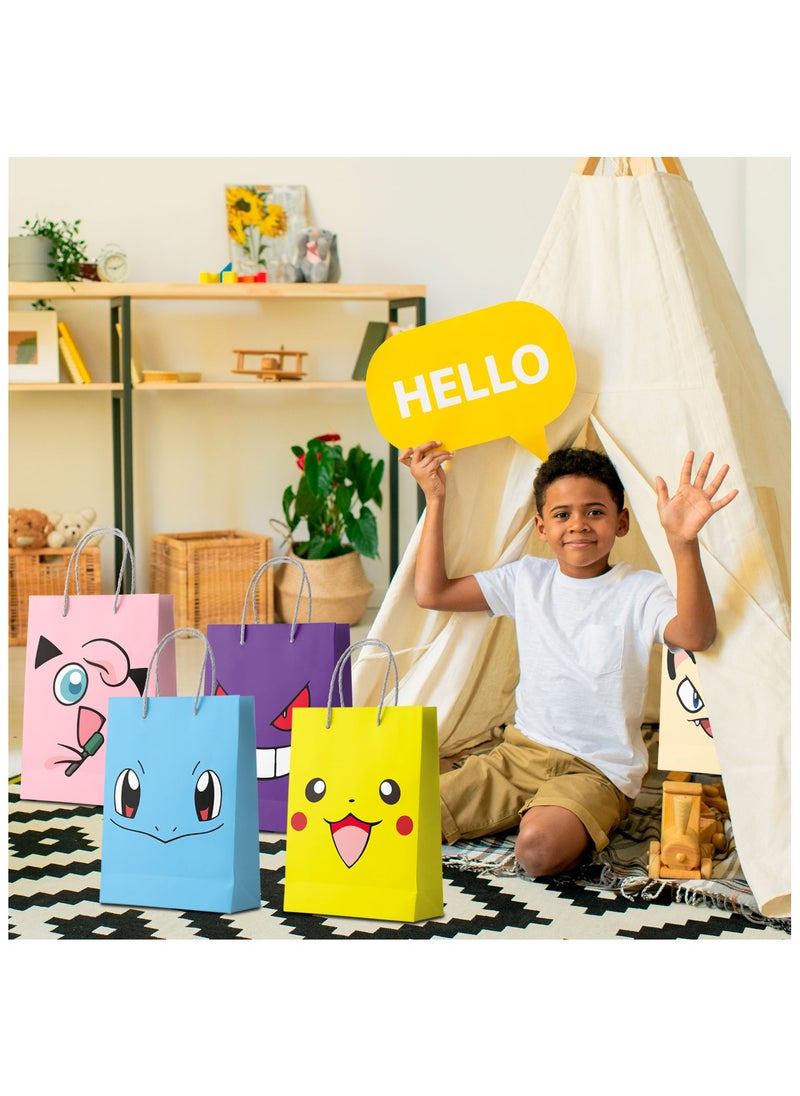 Pikachu Party Bags,24pcs Pikachu Gift Bags for Birthday Including Pikachu Goodie Bags,Pikachu Candy Bags for Boys/Girls Pikachu Party Favors