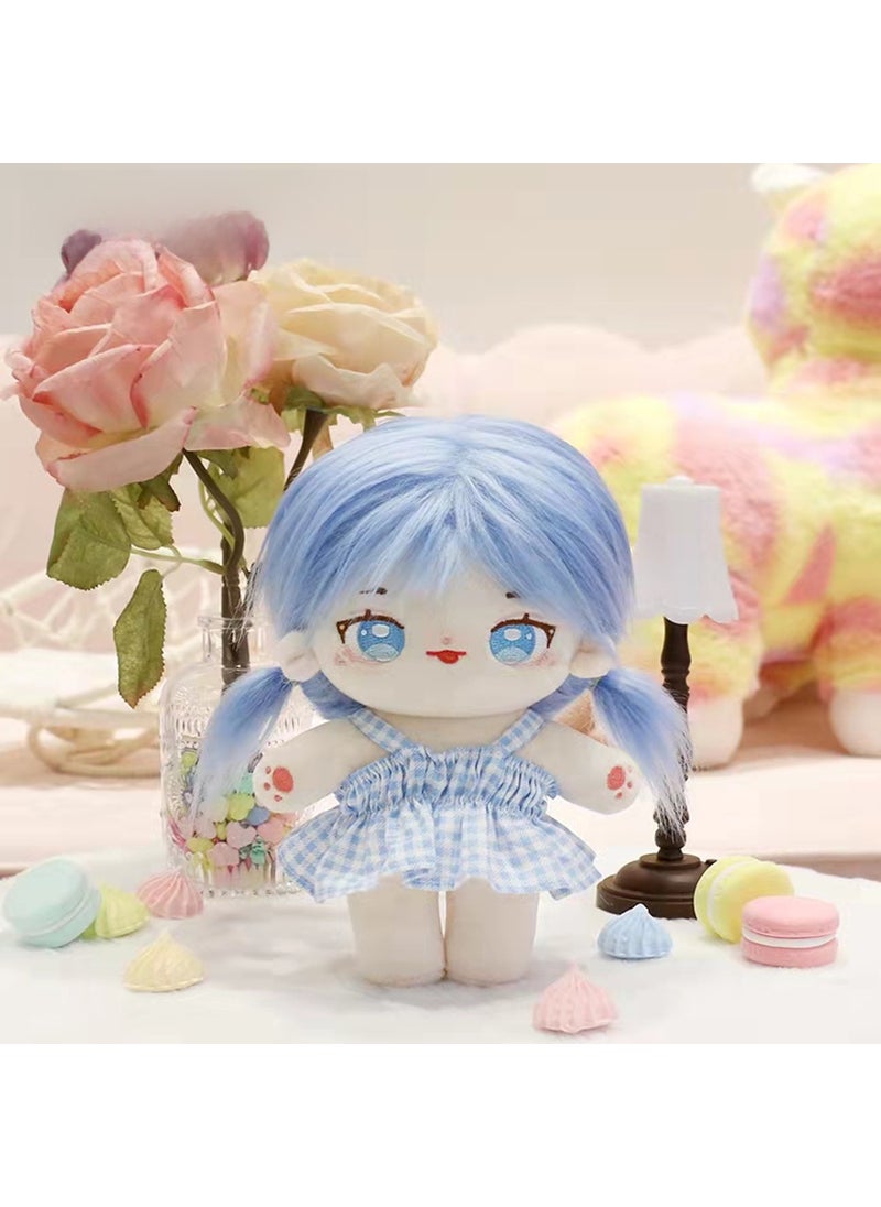 Authentic 20cm Cotton Doll with Detachable Hair for Kids Ella (Aquarius) (long hair style, free DIY hairstyle)