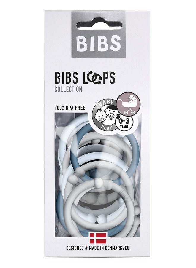 Loops 12Pack Bpa Free Made In Denmark Onesize (036 Months) Cloudbaby Bluepetrol