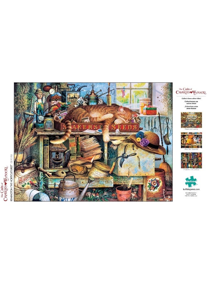 Buffalo Games - The Cats of Charles Wysocki - Remington The Horticulturist - 750 Piece Jigsaw Puzzle