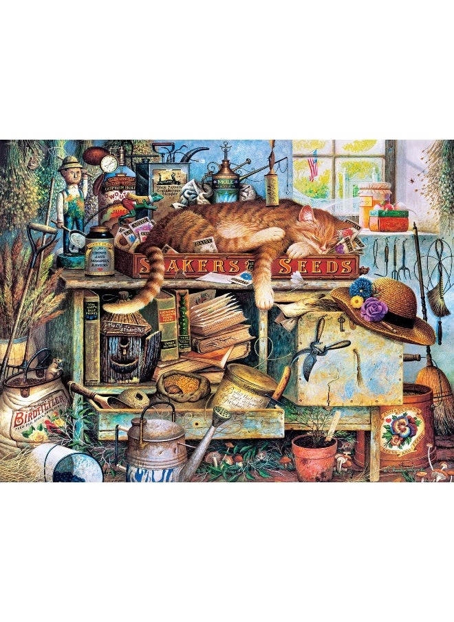 Buffalo Games - The Cats of Charles Wysocki - Remington The Horticulturist - 750 Piece Jigsaw Puzzle