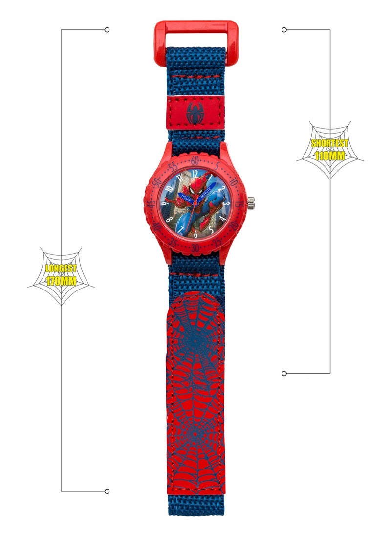 Disney Marvel Spiderman Blue Canvas Strap Boys Watch - SPD3495ARG