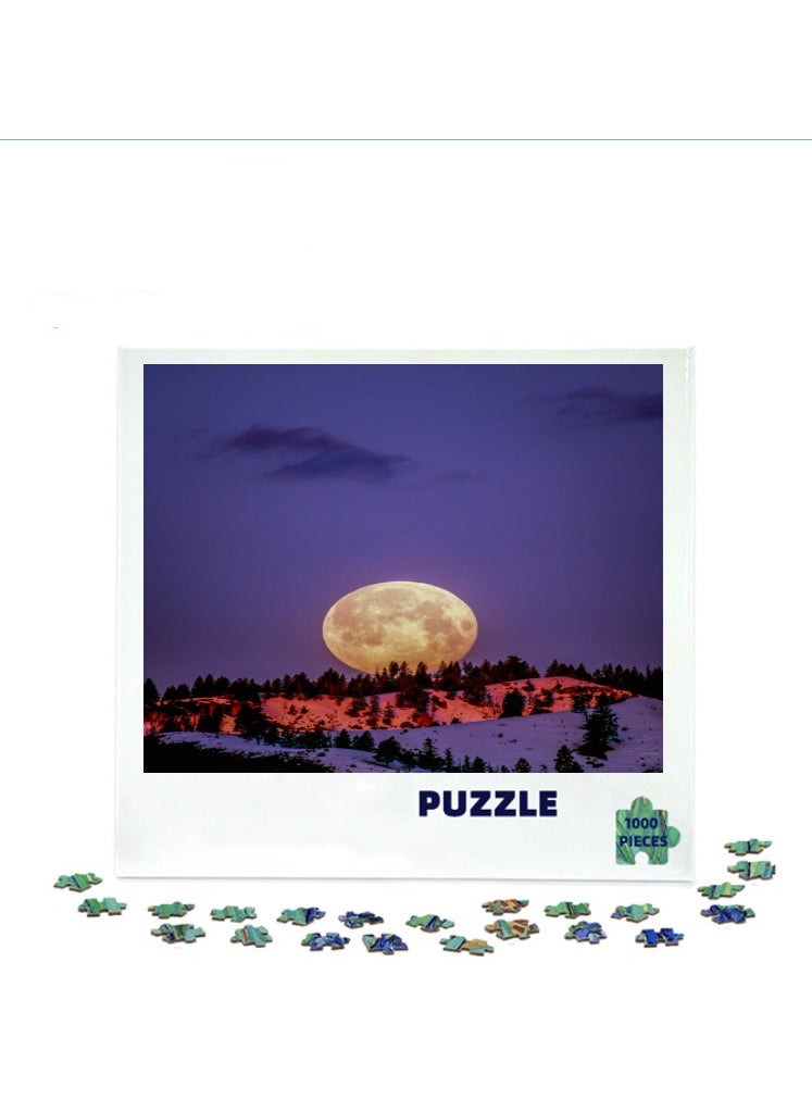 1000 pieces of colorful 3D puzzles