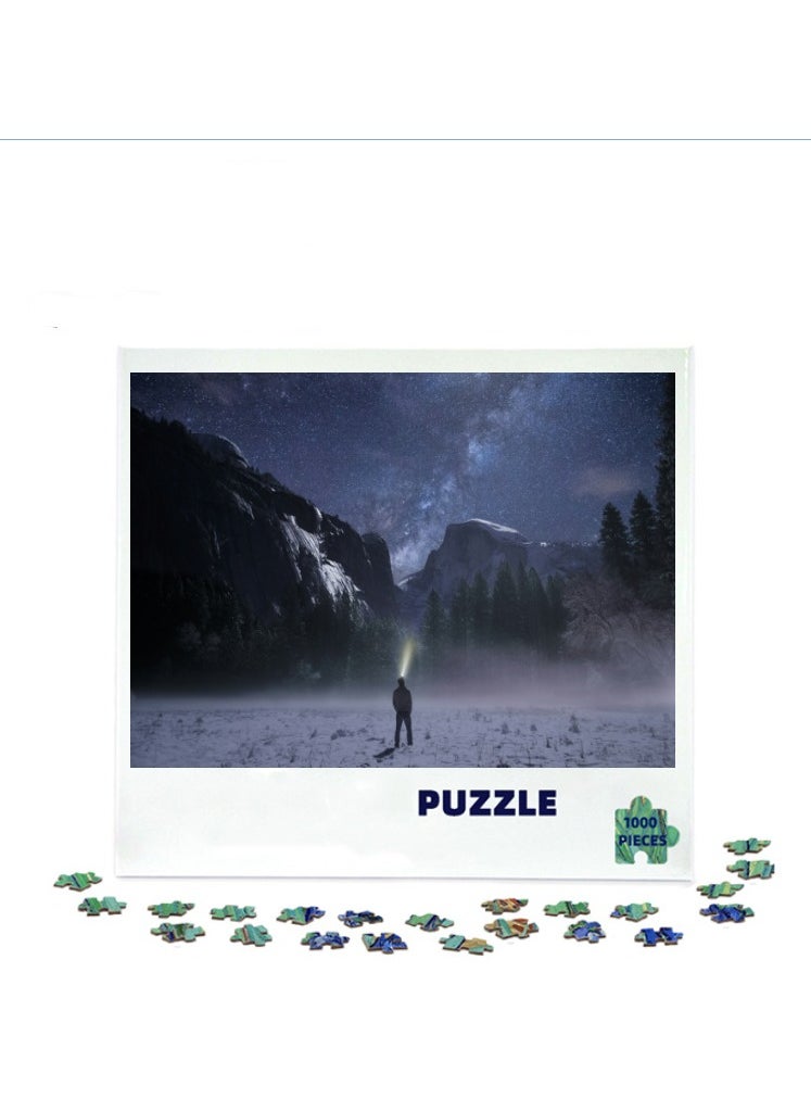 1000 pieces of colorful 3D puzzles