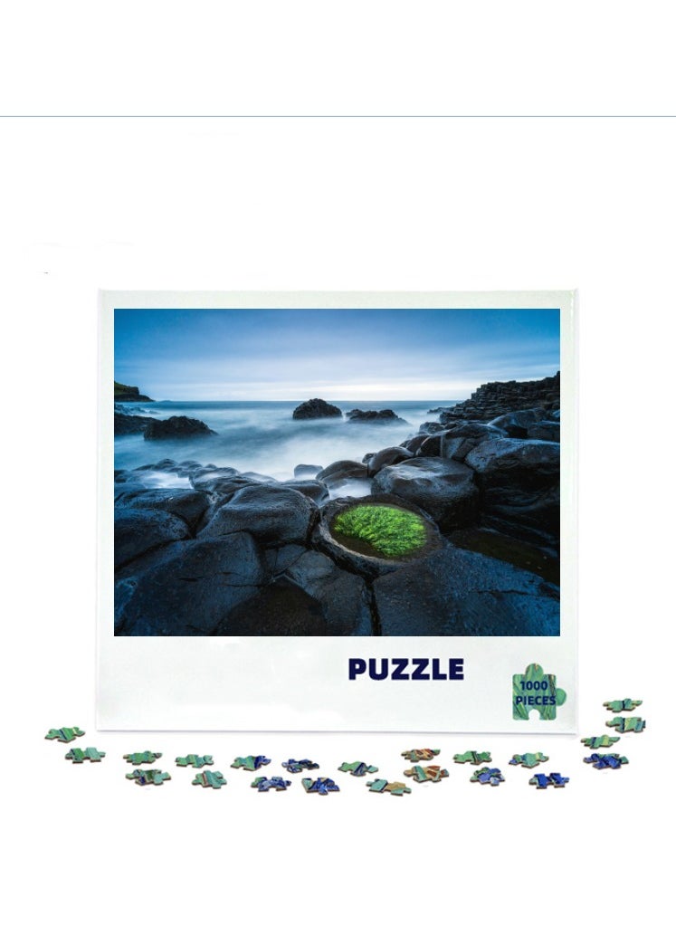 1000 pieces of colorful 3D puzzles