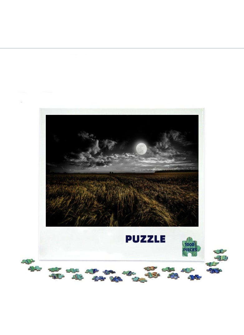 1000 pieces of colorful 3D puzzles