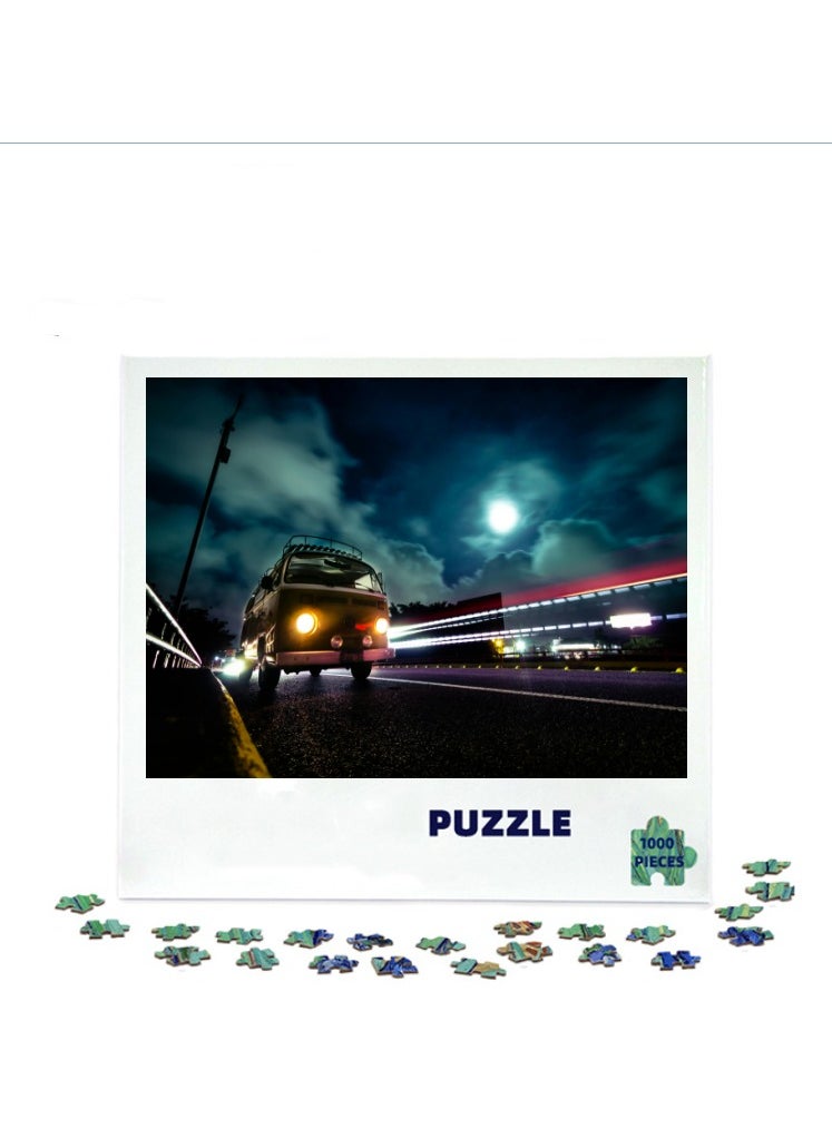 1000 pieces of colorful 3D puzzles