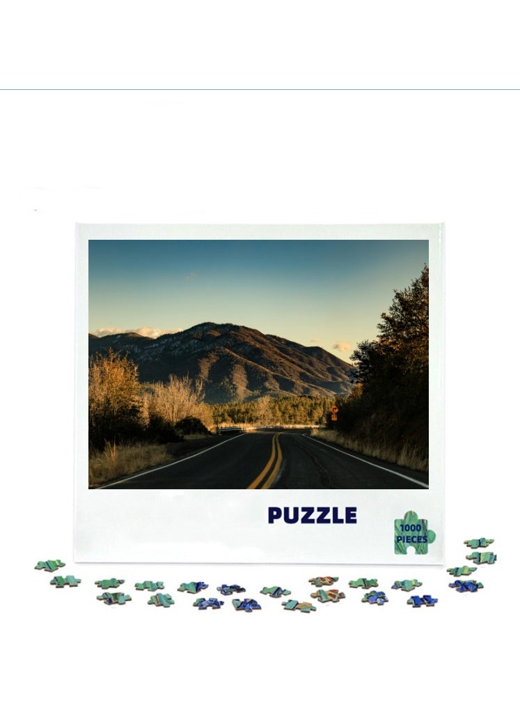 1000 pieces of colorful 3D puzzles