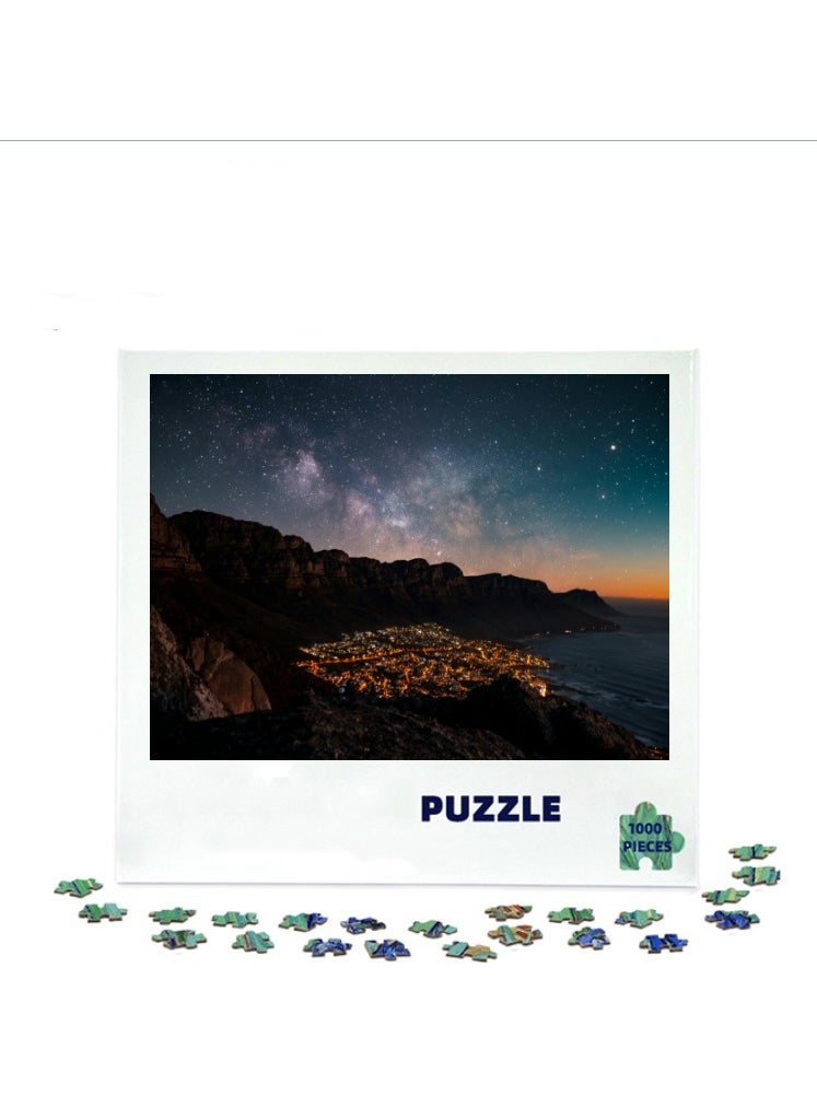 1000 pieces of colorful 3D puzzles