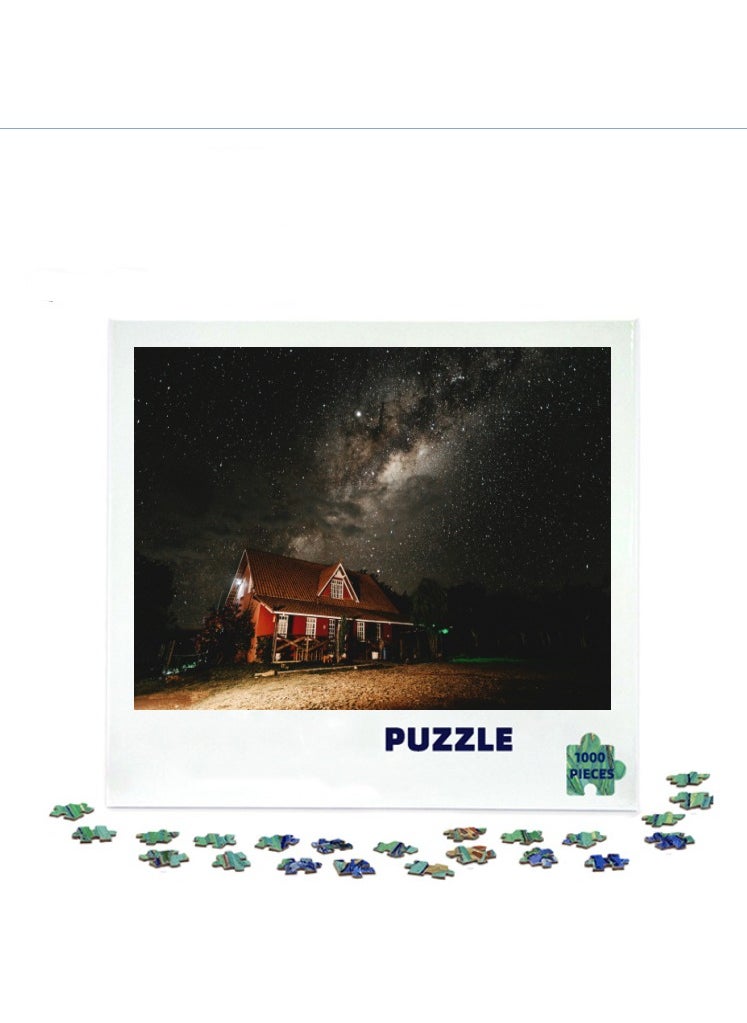 1000 pieces of colorful 3D puzzles