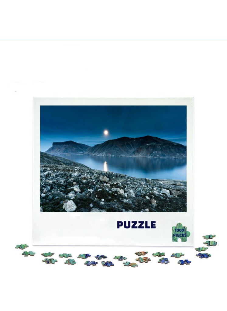 1000 pieces of colorful 3D puzzles