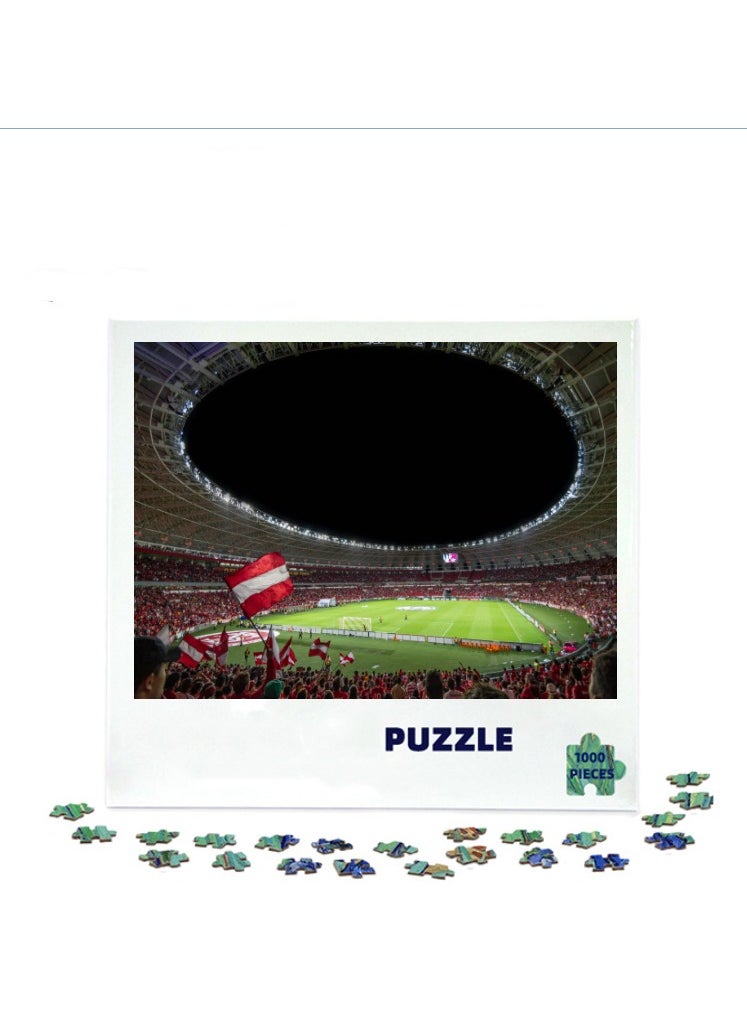 1000 pieces of colorful 3D puzzles