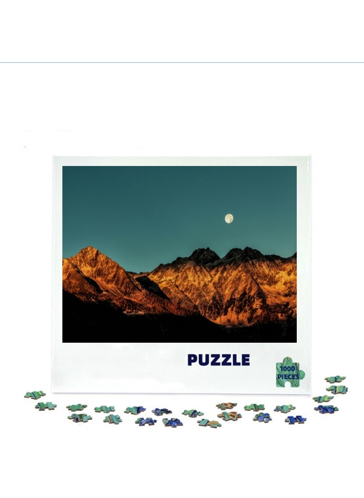 1000 pieces of colorful 3D puzzles