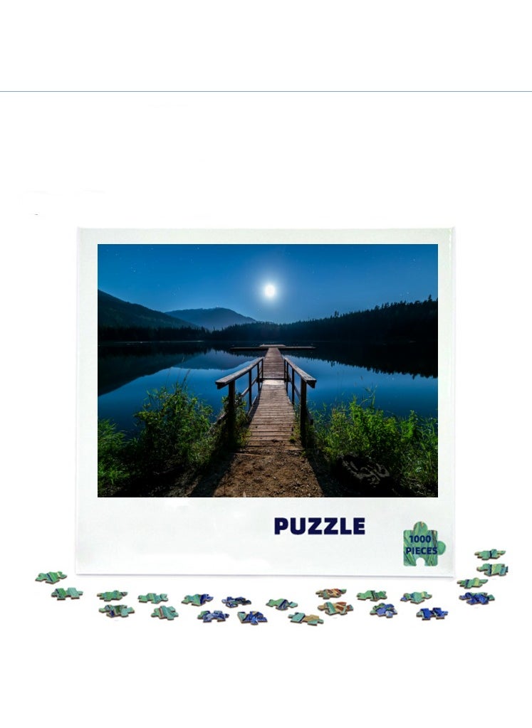 1000 pieces of colorful 3D puzzles