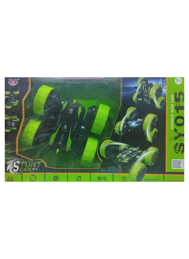 High-Speed Double-Sided Stunt RC Car – 2.4 GHz Remote Control Vehicle for 360° Rotations and Flips