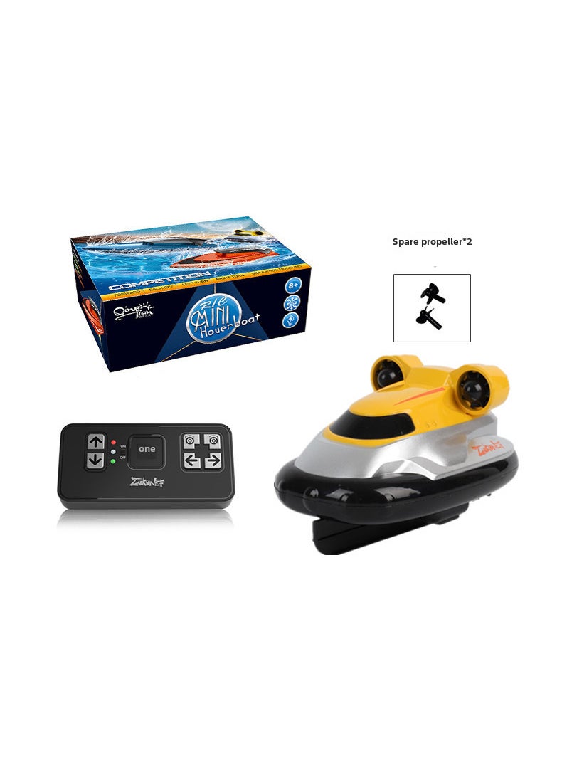 Mini RC High-Speed Boat 2.4G with LED Lights 888-1 yellow 2.4G (e-commerce packaging)