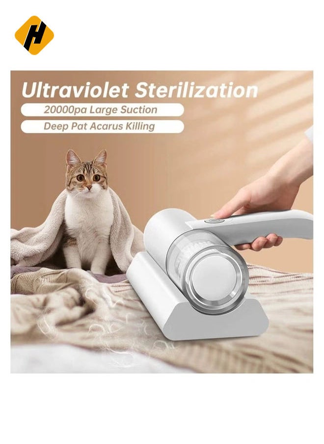 Handheld UV Mite Removal Instrument, 10Kpa Super Suction, Portable Household Mite Removal Vacuum Cleaner For Home Bed Mattress Sofa Anti Dust