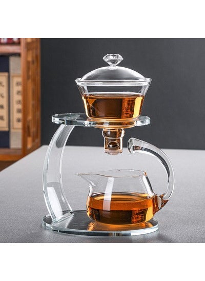 Automatic Glass Tea Set with Kettle Climbing transparent tea maker