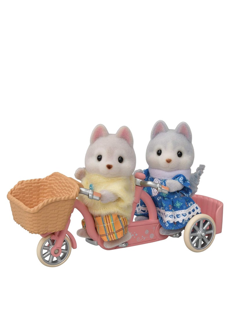 Sylvanian Families Tandem Cycling Set - Husky Sister